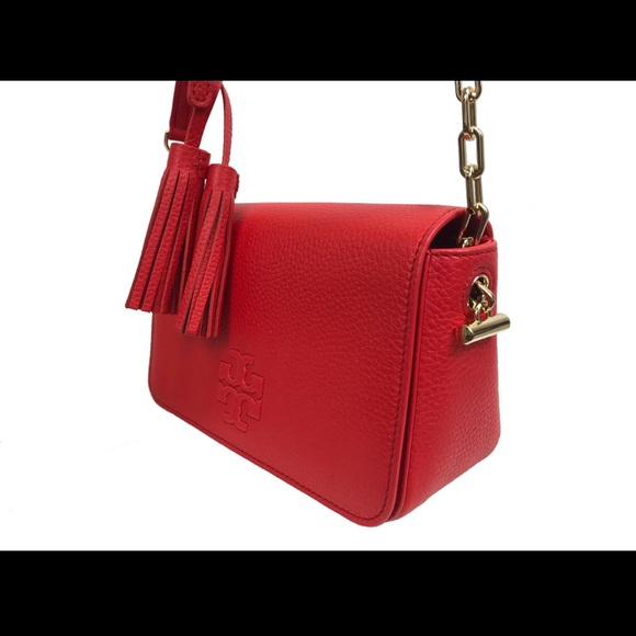 Tory Burch Thea Mini Bag in Brilliant Red NEW WITH TAGS - Picture 5 of 9